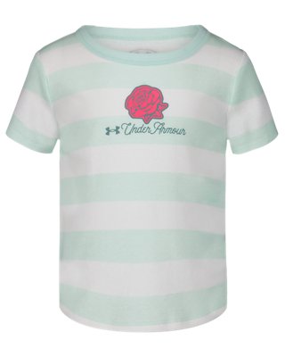 UA Rugby Stripe Little Girls' Short Sleeve