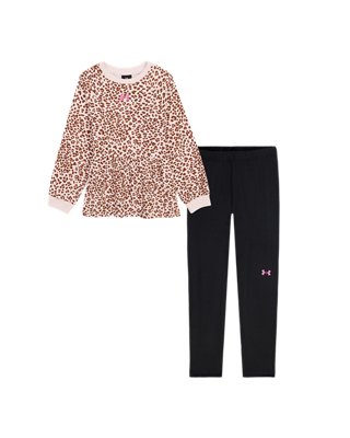 UA Printed Fleece Little Girls' Set