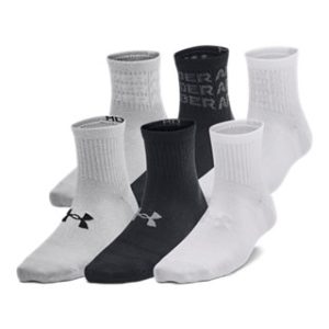 UA Essential Kids' 6-Pack Quarter Socks
