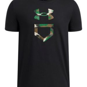 UA Baseball Camo Plate Boys' Short Sleeve