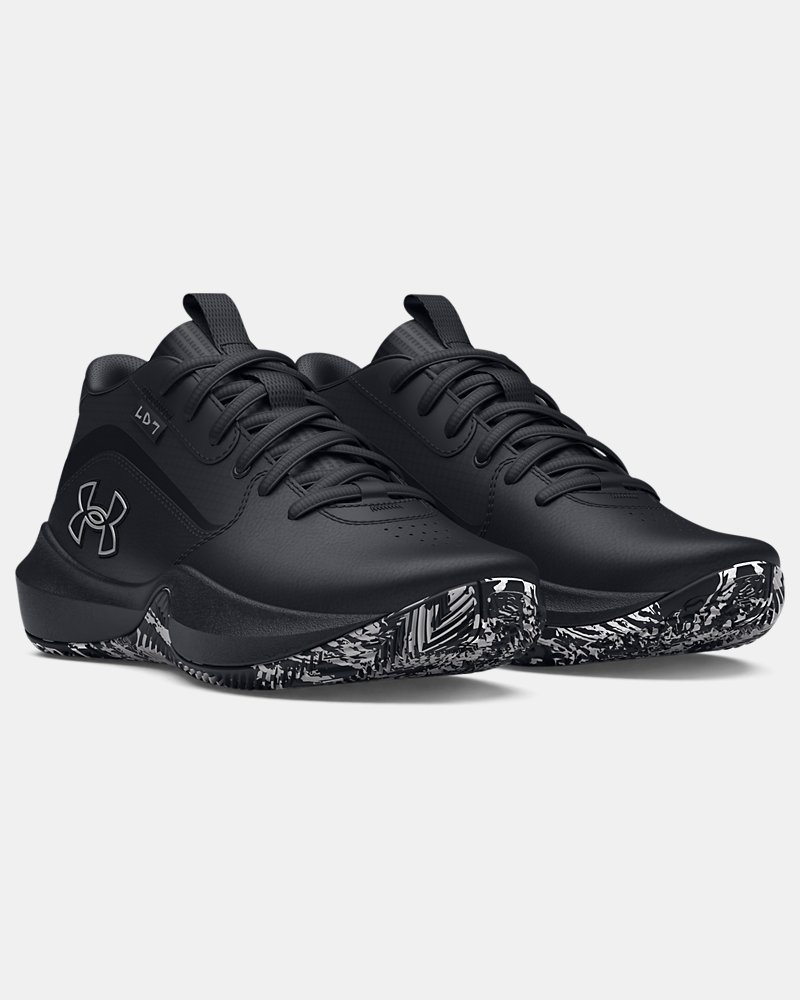 UA Lockdown 7 Grade School Basketball Shoes - Image 4