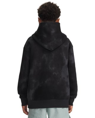 UA Icon Fleece Washed Boys' Hoodie - Image 2