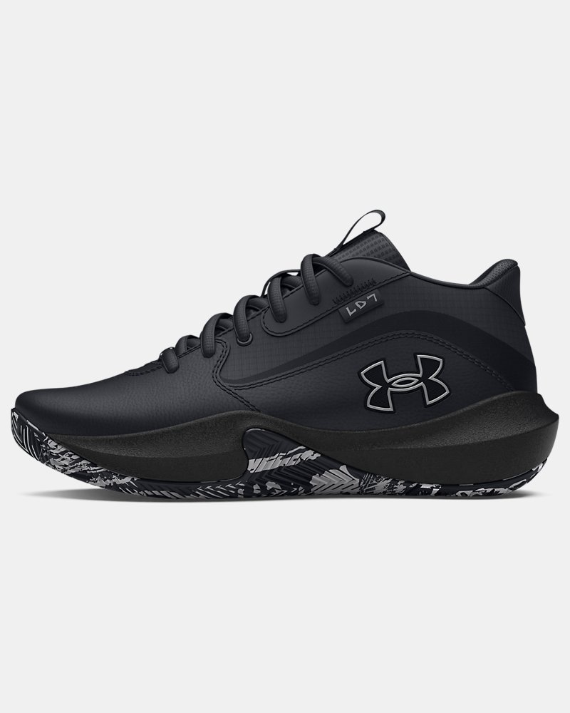 UA Lockdown 7 Grade School Basketball Shoes - Image 6