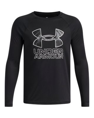 UA Tech™ Hybrid Print Boys' Long Sleeve