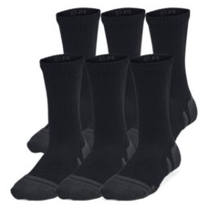 UA Performance Tech Kids' 6-Pack Crew Socks